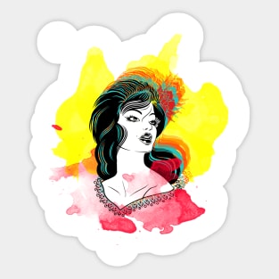 Tabasqueña. Sticker